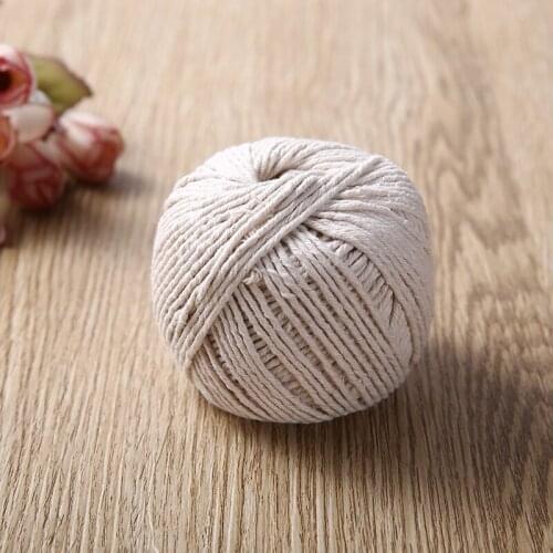 1 Roll Soft Cotton Twisted Cord Cooking Butchers Cotton Twine Meat Meat Sausage Tie Handmade Cotton Tying Thread Cord Rope