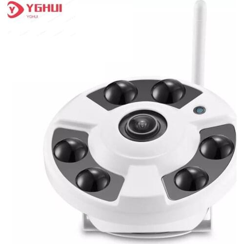 2MP WIFI Camera 1.7mm Fisheye Lens Panoramic 180 degree Motion Detection ONVIF Home CCTV Security Audio IP Camera ICSee