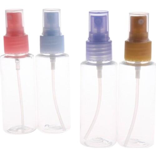 4 Piece 50ml Plastic Refillable Spray Bottle Perfume Lotion Liquid Container