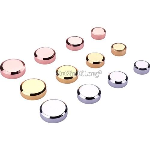Designed 50PCS Pure Brass Advertisement Nails Acrylic Glass Mirror Nails Screws Decoration Cover Caps DIY Silver/Gold/Rose Gold