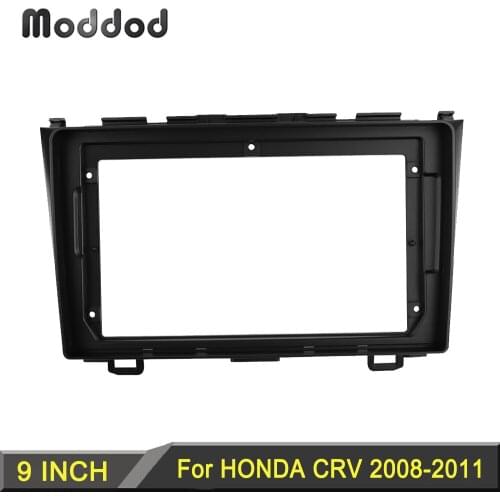 Car Radio Fascias for HONDA CRV 2008-2011 9 inch Stereo Panel Dashboard Kit Refitting Installation Frame Bezel Accessories