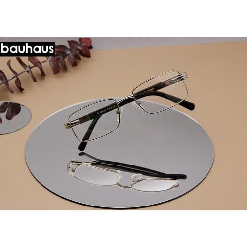 B-063.61 Prescription Glasses Square Myopia Full Frames Eyeglasses Male Business Style Optical Glasses