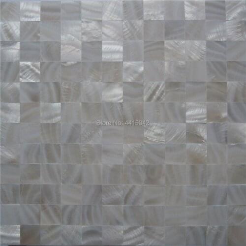 Seamless white freshwater mother of pearl mosaic tile for home decoration wall tile backsplash 1 square meter/lot AL063