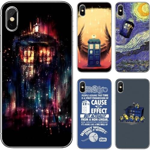 For ZTE Blade A910 A610 A530 A510 For Oneplus One plus 3T 5T 6T 6 7 8 7T Pro Silicone Phone Covers Doctor-Who-Tardis-Police-Box