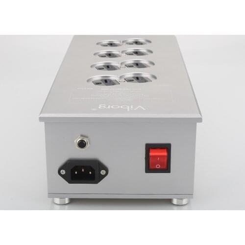 Viborg VM80 HiFi Power Filter Plant US Socket 8 Ways AC Power Conditioner Audiophile Power Purifier US AC Power bar Distributor