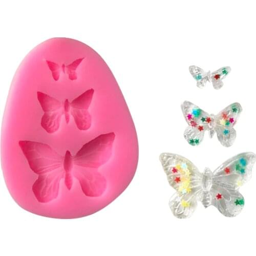1Pcs Sugarcraft Butterfly Silicone Molds Fondant Mold Cake Decorating Tools Chocolate Moulds Wedding Decoration Mould D003