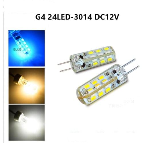 G4 SMD 3014 24 LED 3W DC 12V Warm White/Cold White 360 degree light living room Replace 10w halogen lamp 10pcs/lot