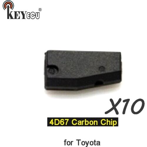 KEYECU 10x 4D67 Chip Pg1: 32 Transponder Remote key Chip Car key Carbon Chip for Toyota Toyota Camry Corolla