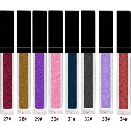 Square Tube Gradient Lip Gloss Waterproof Nude Color Long Lasting Cosmetics Private Label