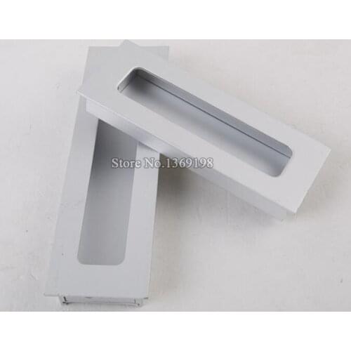 Hot 10PCS Cabinet Handles Hidden Recessed Pulls Cupboard Wardrobe Drawer Concealed Handle Sliding Door Handles and Knobs