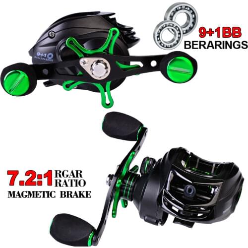Best Baitcasting Reel 7:2:1High Speed Fishing Reel 8KG Max Drag Reinforced Reel Drag Reel Carp Drag Reel Fishing