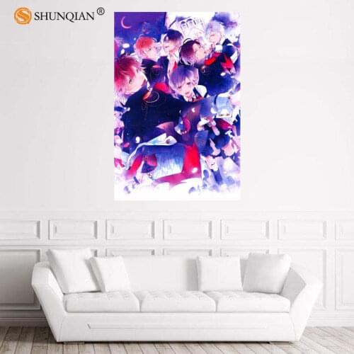 Nice Diabolik Lovers Poster Custom Satin Poster Print Cloth Fabric Wall Poster Print Silk Fabric Print Poster