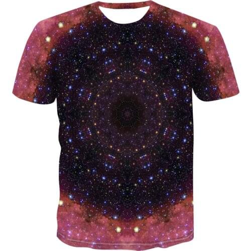 2020 Summer Fashion 3d Printing Color Vortex Short Sleeve T -Shirt Men 'S 3d T -Shirt Multi Color Series Optional S -6xl