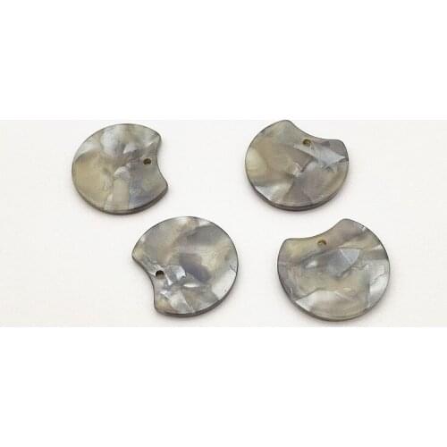 New arrival! 27x22mm 100pcs Acetic acid Round charm for Earrings DIY making parts,Jewelry Accessories Findings & Components