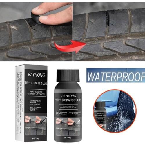 New 30g Car Tire Repair Glue Universal Car Adhesives Super Caulk Rubber Window Speaker Seal Tire Repair Glue Welding Glue Tested