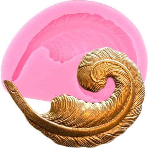 Birds Feather Silicone Mold Leaves Cupcake Topper Fondant Cake Decorating Tools Candy Chocolate Mould Jewelry Resin Clay Moulds