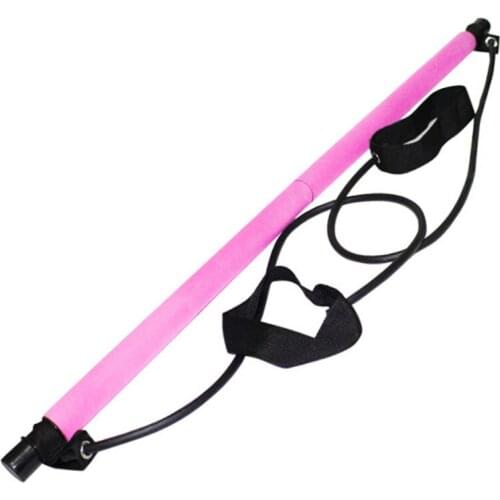 Pilates Bar Lightweight Resistance Band Gym Trainer Total Body Workout Yoga Fitness Stretch Stickve