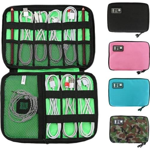 Portable Wires Cable Travel Accessories Waterproof USB Digital Digital Bag Electronic Charger Gadget Storage Bag Power Organizer