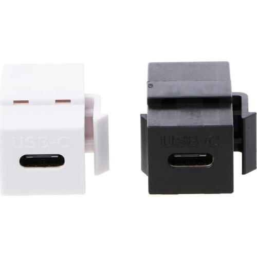 USB 3.1 Type C Female To Female Connector Jack Wall Socket Panel Mount Adapter