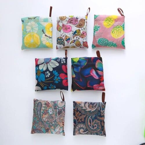 7 Style Foldable handbags 2020 Need environment storage bags green shopping bag Tote polyester Folding pouch 2019 new bag