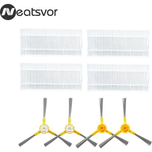 Replacement Kits for NEATSVOR X500/X600 Robot Vacuum Filter Side Brush