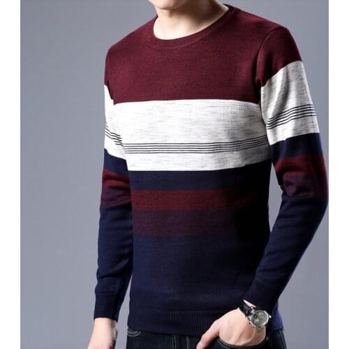 O-Neck Sweater Knitted Long Sleeve Men Sweater Mens plus cashmere Keep Warm Bottoming Sweaters Pullover Business gentlemen ZL860