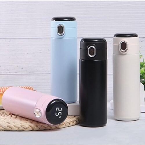 Temperature Display Stainless Steel Thermoses with LCD Touch Screen Vacuum LED Intelligent Mug Smart Pea Cup