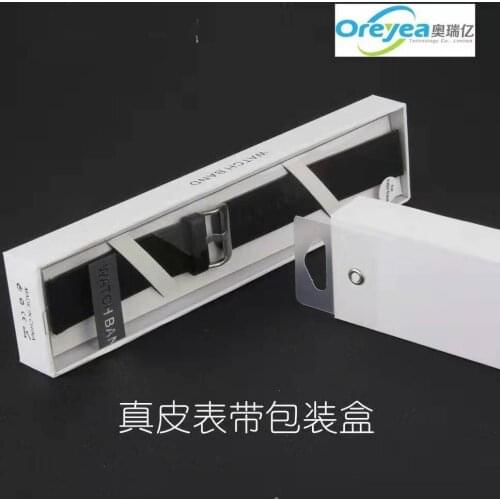 High quality leather watch strap box watch band pack packaging for retail sale