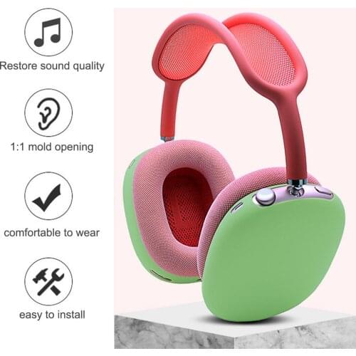 1 Pair Earpad Skin Cover Gaming Headset Headphone Case Silicone Protective Cases For AirPods Max Headphones Accessory