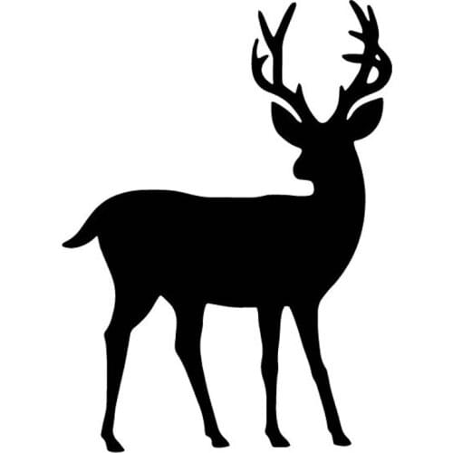 11.8CM*15.9CM Lonely Deer Decoration Car Sticker Car Trunk Vinyl Decal Accessories