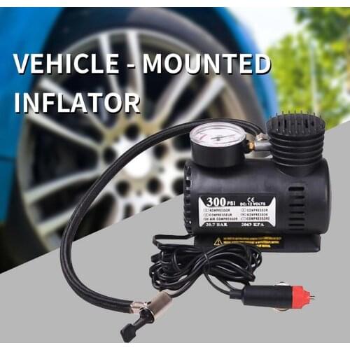 12v Miniature Locomotive Air Pump Vehicle Tire Air Compressor Portable Vehicle Electric Small Air Pump