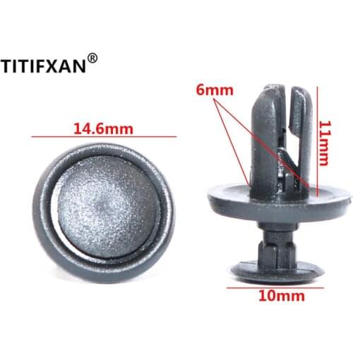 50PCS Car Fender Leaf Board Lining Clasp Plastic Fastener Clip For Mitsubishi Lioncel MIVEC V3 Outlander Lancer