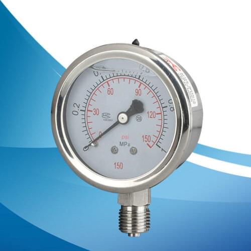 Antiseptic Acid Resistant Stainless Steel Shockproof Pressure Gauge m14x1.5