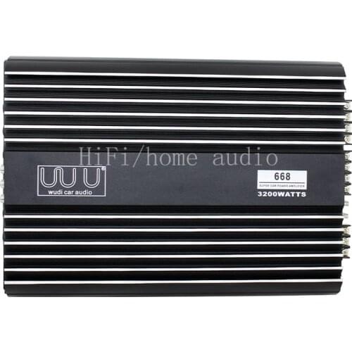 3200W 12V car high-power amplifier, 4-channel high-power amplifier, can push the subwoofer speaker. Support model: Universal