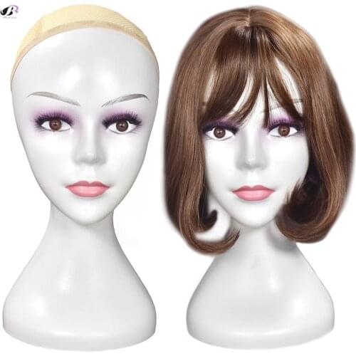 Bolihair Professional Beautiful Female Wig Head Mannequins Wigs Stand training Head Wigs Hat Scarf Display Heads with Hair Net