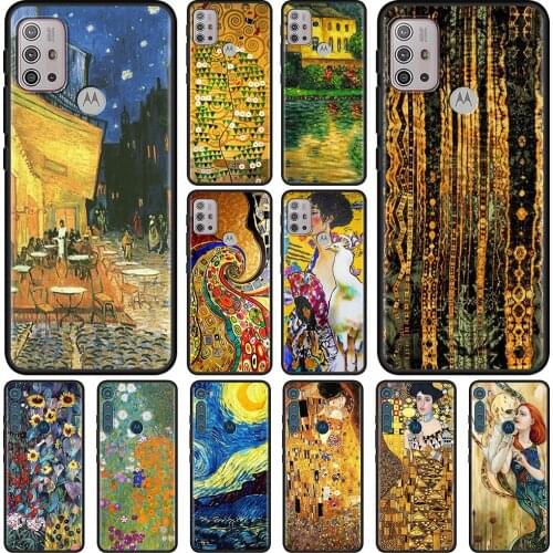 Case For Motorola Moto G30 G Stylus G9 Play G8 Power Lite G10 E6s One Fusion Plus Hyper Edge Shell Van Gogh Starry Night