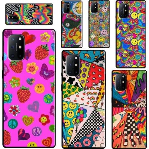 Indie Kids Aesthetic Hippie Art Case For Realme 6 7 8 Pro GT Neo C21 C11 C3 Q3 Pro Soft Cover For OnePlus 8T 7T 9R 8 9 Pro