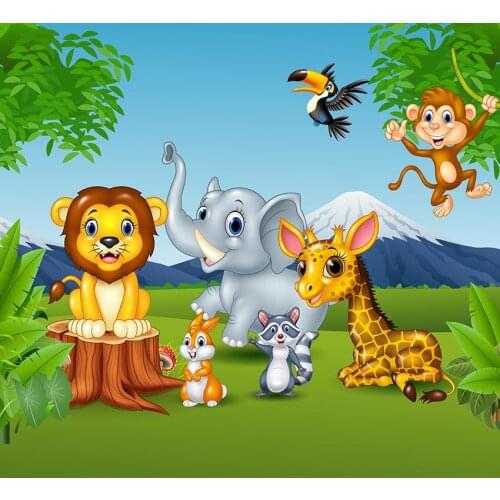 Photophone animated drawing photo backgrounds vinyl baby shower portrait fund photography backdrop for photo studio props lv-036