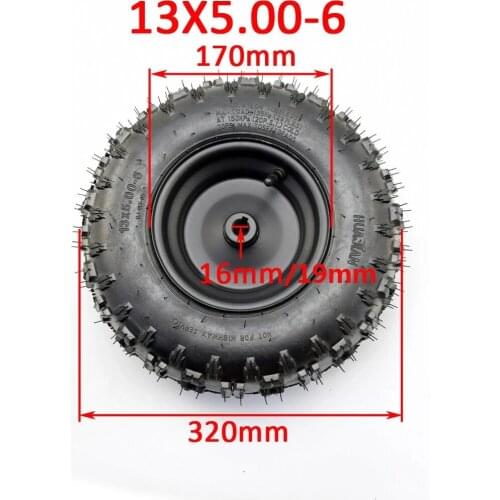 13x5.00-6 wheel rim Tire and Tyre For Off-Road ATV QUAD Buggy Mower Go-kart Buggy