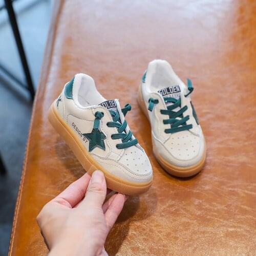 Children Casual Board Shoes Kids New Spring Autumn Sports Sneakers Boys Girls Leisure Shoes Baby Soft Cow Muscle Sole Shoes