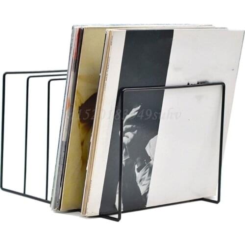 Metal LP Vinyl Record Display Shelf Turntable Storage Shelf Exhibit Stand Holder