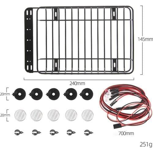 Car Roof Metal Luggage Rack DIY Upgrading Refit Accessories R698 For RBR/C 1:10 Off-Road/ Crawler RC Car