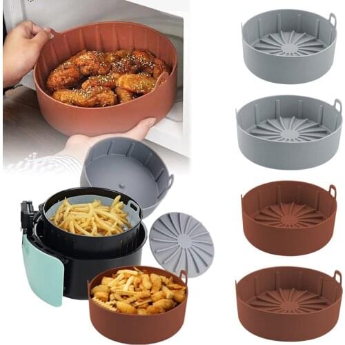 Multifunctional Air Fryer Silicone Pot Fryers Oven Accessories Baking Tray