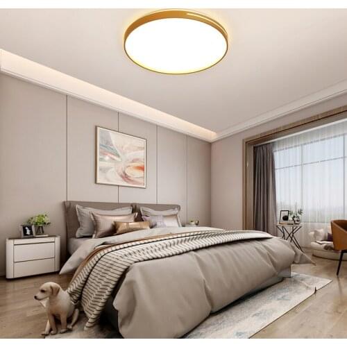 Fashion Nordic ultra-thin led ceiling lamp simple modern bedroom lamp round study lamp creative home living room lamp