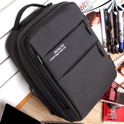 Scione Men Laptop USB Backpack Fashion Large Business Backpack Bags For Men Waterproof Anti Theft Multifunction Backpack