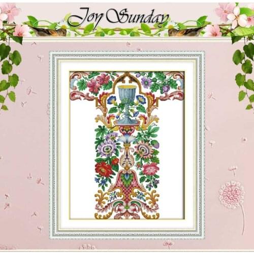 Flowers pattern counted Cross Stitch 11CT 14CT Cross Stitch Set Wholesale DIY Cross-stitch Kit Embroidery Needlework