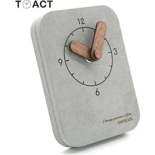 In Stock Desktop Clock European Table Clocks Modern Design Creative Living Room Childrens Room Kid Watch Mute Suitable For Gift