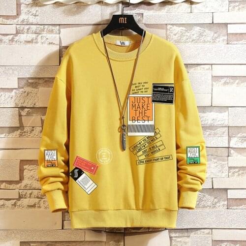 2021 New Autumn Men Hip Hop Hoodie Sweatshirt Fashion Printed Mens Streetwear Japanese Harajuku Street Clothes Loose Hoodies Men