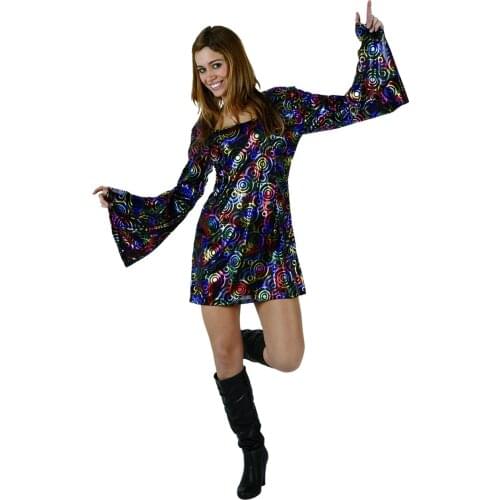 Wholesale - New Carnival Disco Costume for Women Cosplay Party Clothing Knitted Disco Dancer Costumes Black Color