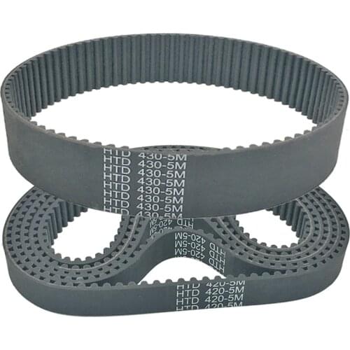 Rubber timing belt htd430-5m htd435-5m width 10/12/15/18/20/25/30/35/40/45/50mm